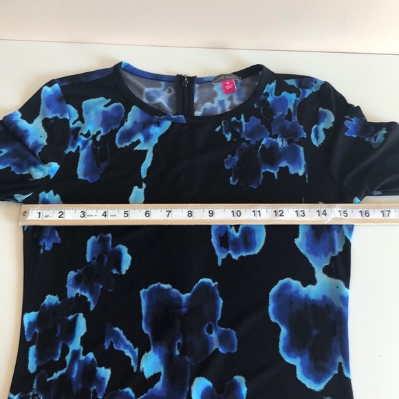 Vince Camuto Floral Asymmetrical Hem Dress XS - Picture 6 of 11